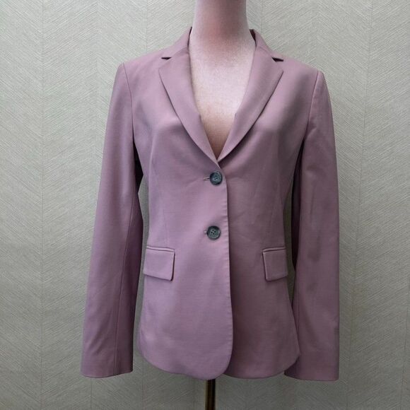Theory Jackets & Blazers - Theory Carissa Stretch Classic Dusty Lilac Two Button Suit Blazer Womens Size 6